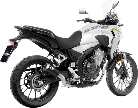 LEOVINCE LV-10 Slip-On Muffler - Black Stainless Steel - CB/CBR 500 F/R/X 15273BU