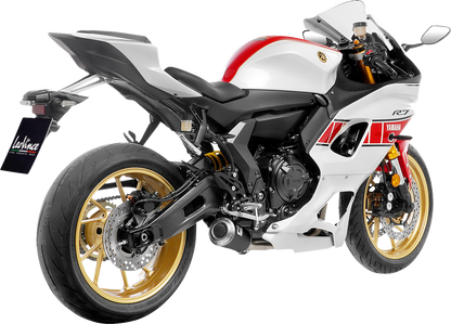 LEOVINCE 2-into-1 LV-10 Exhaust System - Black Stainless Steel - Yamaha 700 15272BU