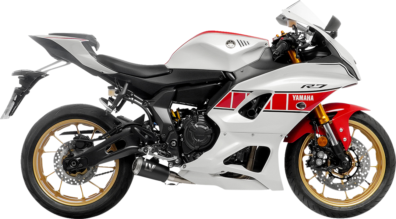 LEOVINCE 2-into-1 LV-10 Exhaust System - Black Stainless Steel - Yamaha 700 15272BU
