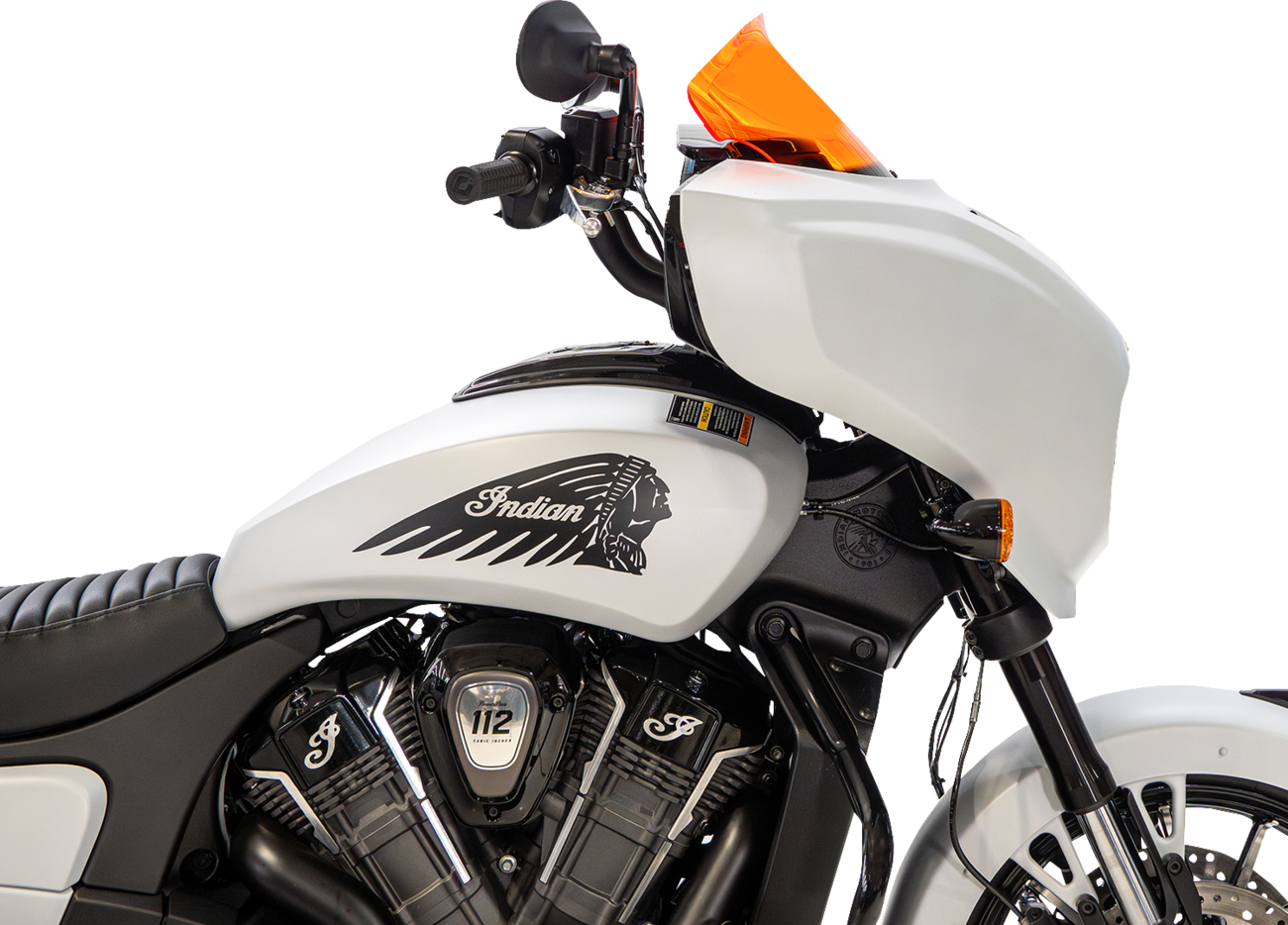 KLOCK WERKS Windshield - 9" - Orange - Chieftain PowerPlus/Roadmaster PowerPlus KWW-04-0652
