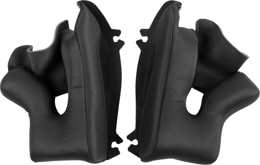 Z1R Talon Cheek Pads Large - Black Replacement for Z1R Helmets Part 0134-4199