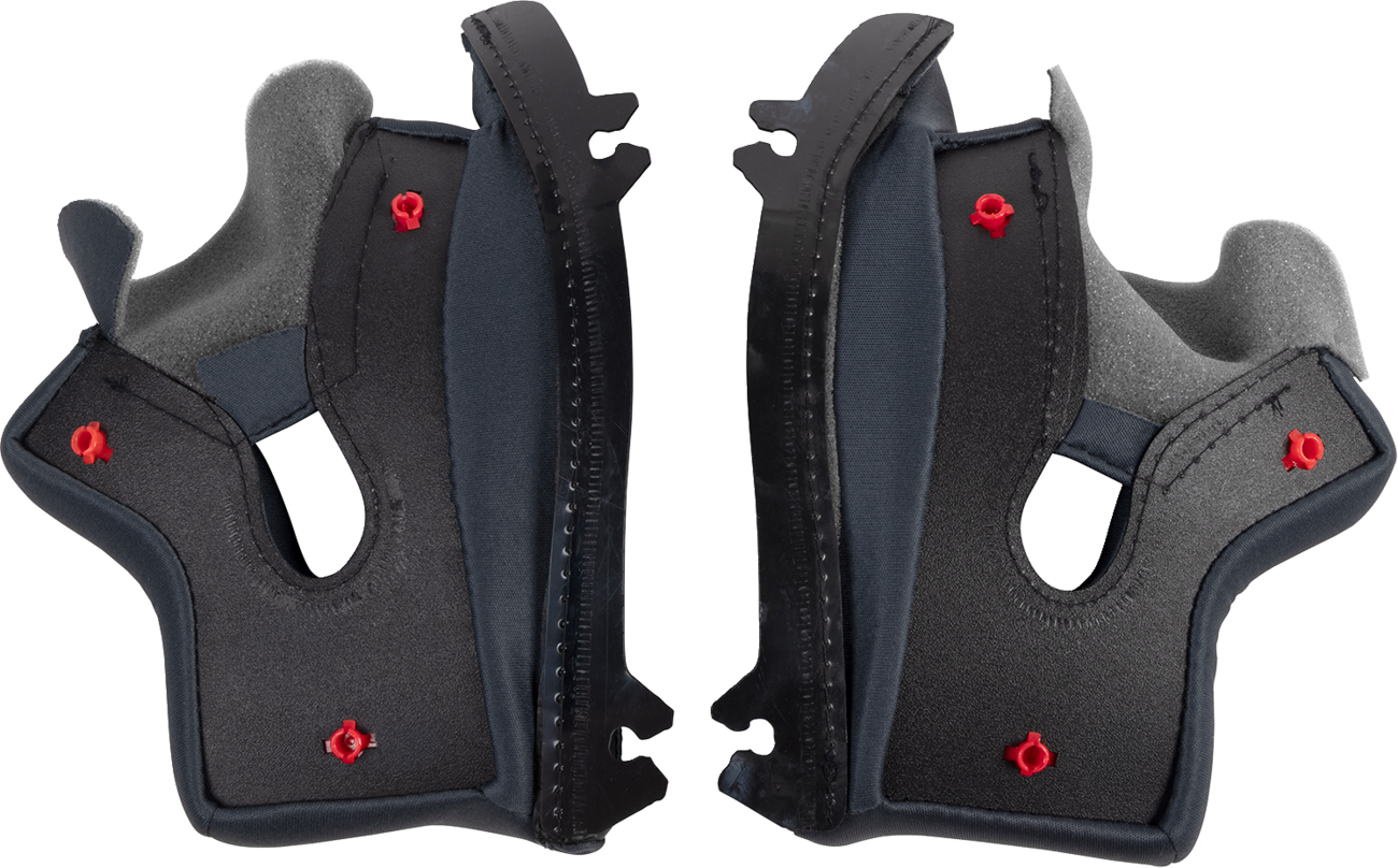 Z1R Talon Cheek Pads - Medium, Black — Replacement Comfort Fit for Z1R Helmets