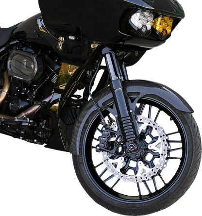 ARLEN NESS Front Fender - Wrapper - 21" - Carbon Fiber/Gloss - HD Touring '23-'25 210-084