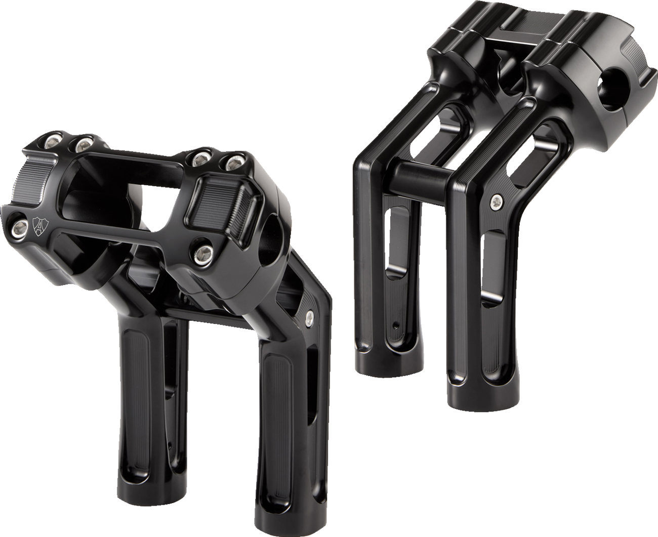 ARLEN NESS Wayback Risers - 7" - Softail - Black 520-066