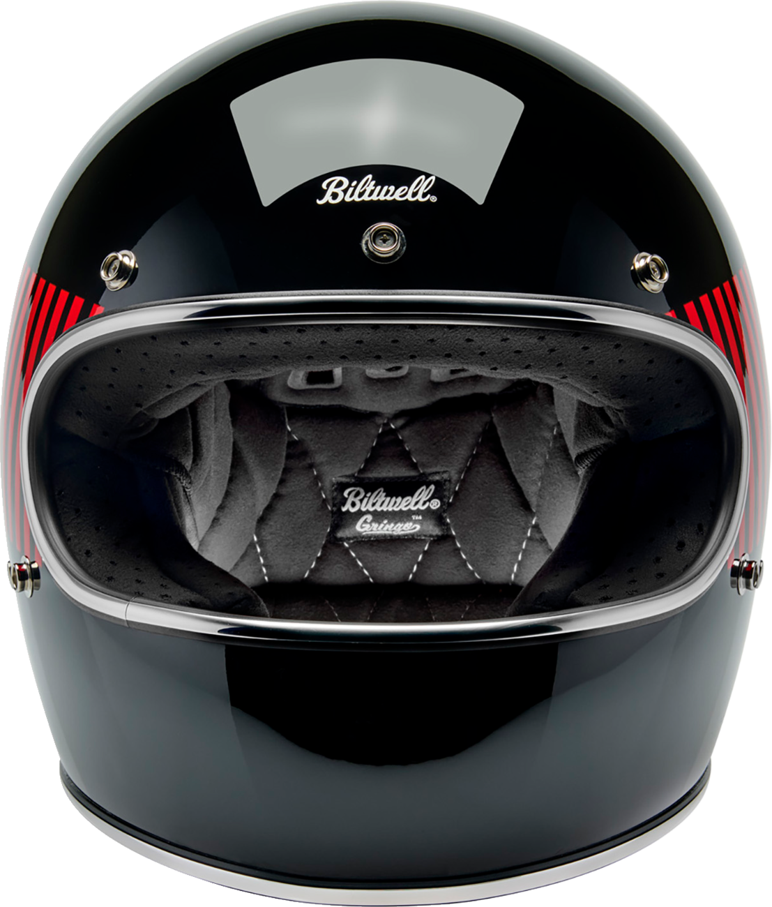 BILTWELL Gringo Helmet - Raceflow - Black/Red/White/Blue - XS 1002-5120-501