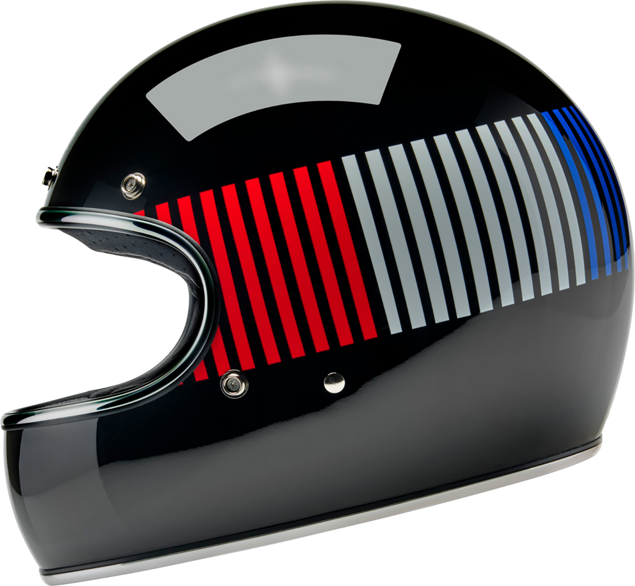 BILTWELL Gringo Helmet - Raceflow - Black/Red/White/Blue - XS 1002-5120-501
