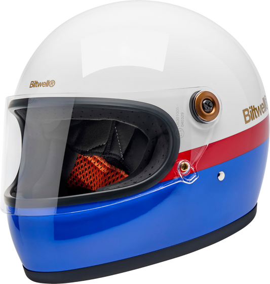 BILTWELL Gringo S Helmet - Apex - White/Red/Blue - XL 1003-5124-505