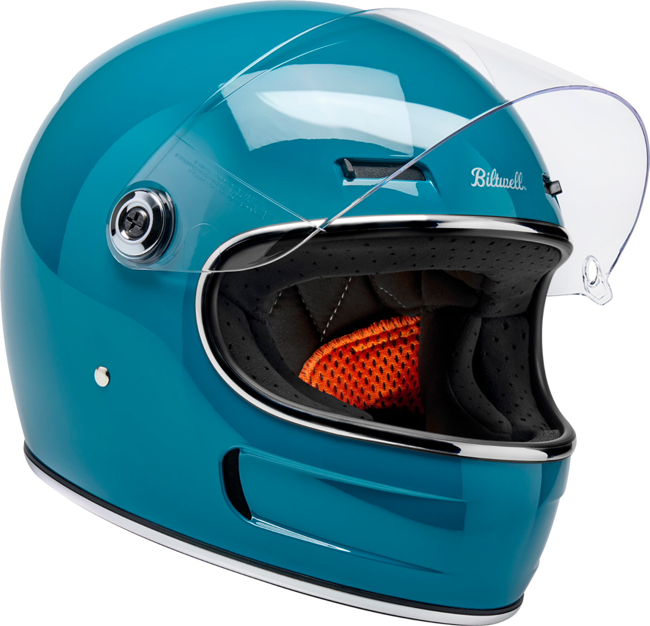 BILTWELL Gringo SV Helmet - Gloss Atlantic Teal - Medium 1006-1126-503