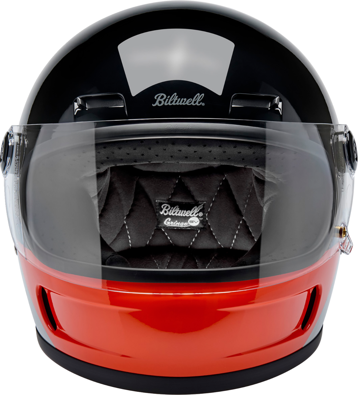 BILTWELL Gringo SV Helmet - Intersection - Black/Orange/Gray - Medium 1006-5128-503
