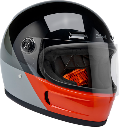 BILTWELL Gringo SV Helmet - Intersection - Black/Orange/Gray - Small 1006-5128-502