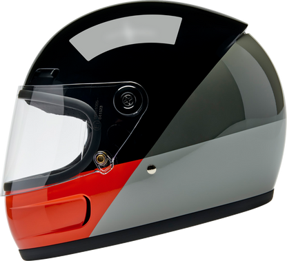 BILTWELL Gringo SV Helmet - Intersection - Black/Orange/Gray - Large 1006-5128-504