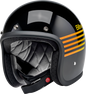 BILTWELL Bonanza Helmet - Lightspeed - Gloss Black/Orange/Yellow - XL 1001-5115-205