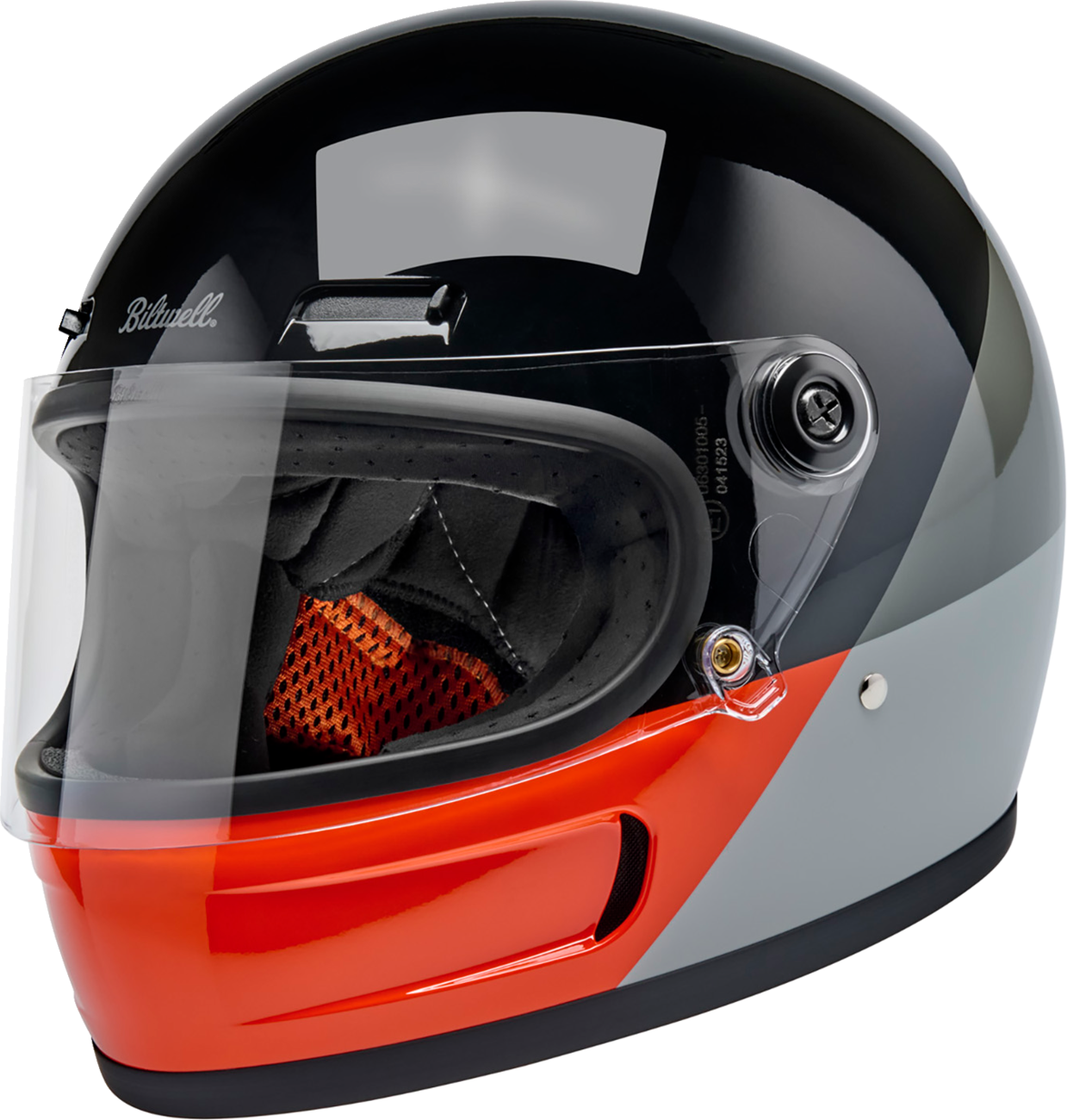 BILTWELL Gringo SV Helmet - Intersection - Black/Orange/Gray - 2XL 1006-5128-506
