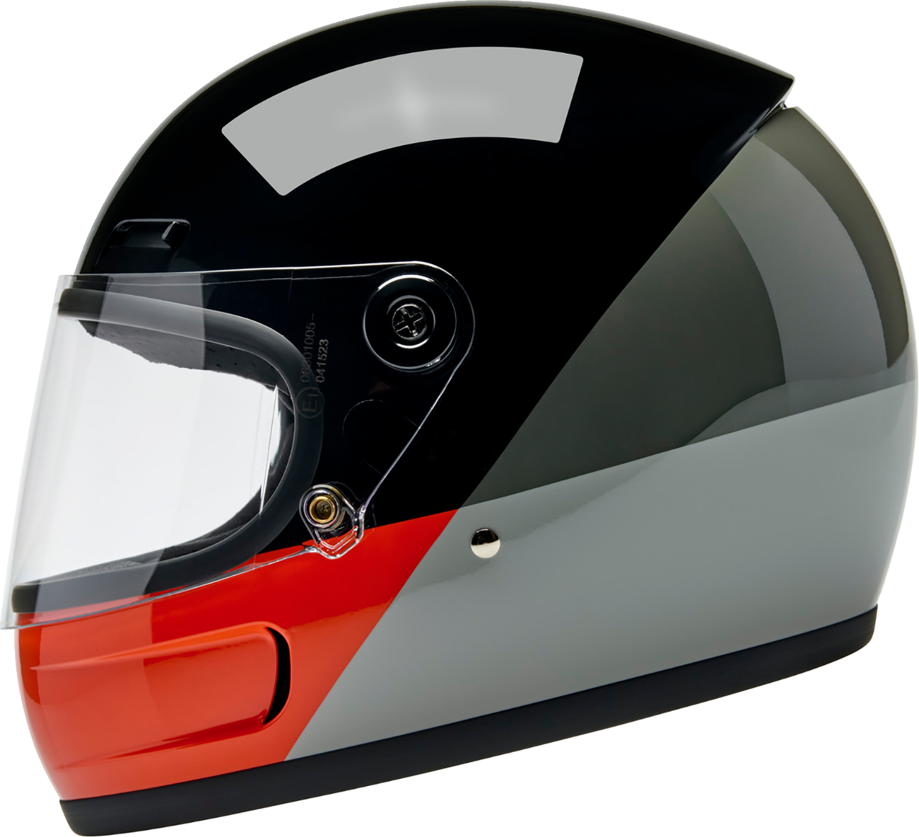 BILTWELL Gringo SV Helmet - Intersection - Black/Orange/Gray - 2XL 1006-5128-506