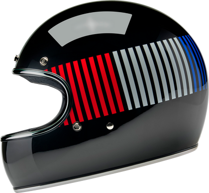 BILTWELL Gringo Helmet - Raceflow - Black/Red/White/Blue - Medium 1002-5120-503