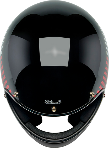 BILTWELL Gringo Helmet - Raceflow - Black/Red/White/Blue - XL 1002-5120-505