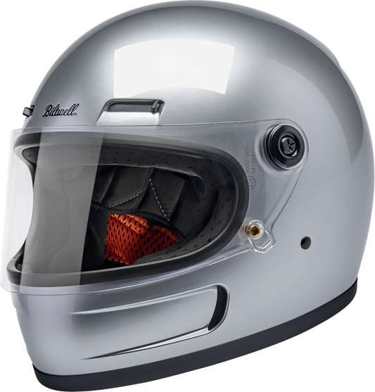 BILTWELL Gringo SV Helmet - Gloss Silver - Small 1006-107-502