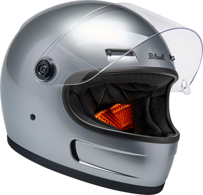 BILTWELL Gringo SV Helmet - Gloss Silver - Medium 1006-107-503