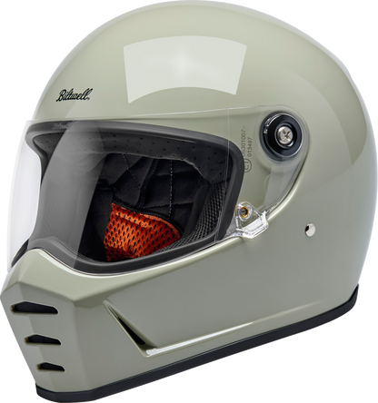 BILTWELL Lane Splitter Helmet - Gloss Chalk - Small 1004-196-502