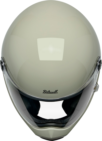 BILTWELL Lane Splitter Helmet - Gloss Chalk - Small 1004-196-502