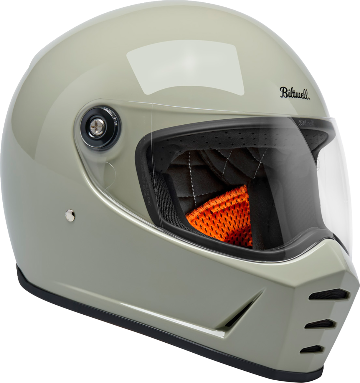 BILTWELL Lane Splitter Helmet - Gloss Chalk - 2XL 1004-196-506