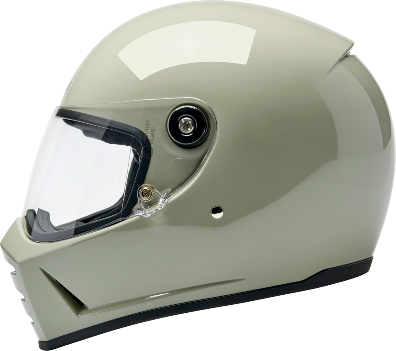 BILTWELL Lane Splitter Helmet - Gloss Chalk - Medium 1004-196-503