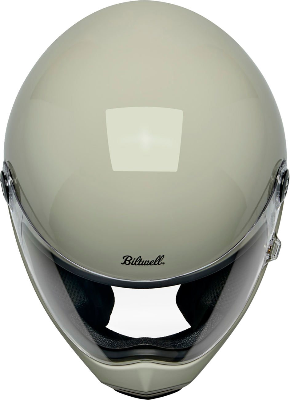BILTWELL Lane Splitter Helmet - Gloss Chalk - Medium 1004-196-503