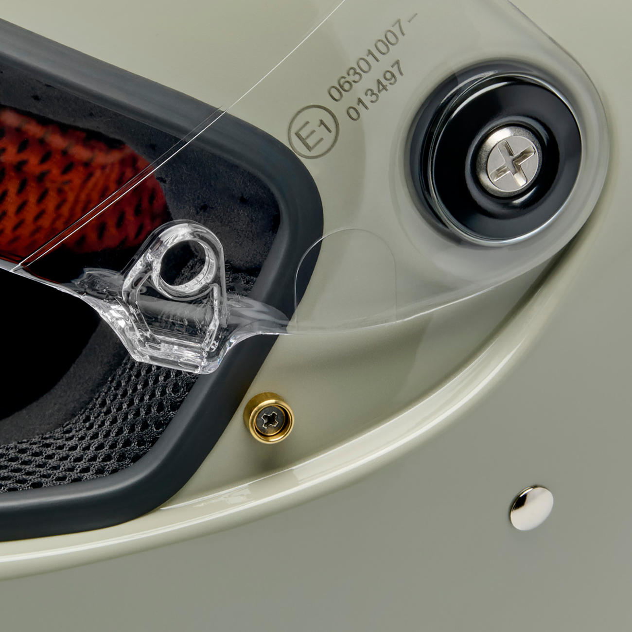 BILTWELL Lane Splitter Helmet - Gloss Chalk - XS 1004-196-501