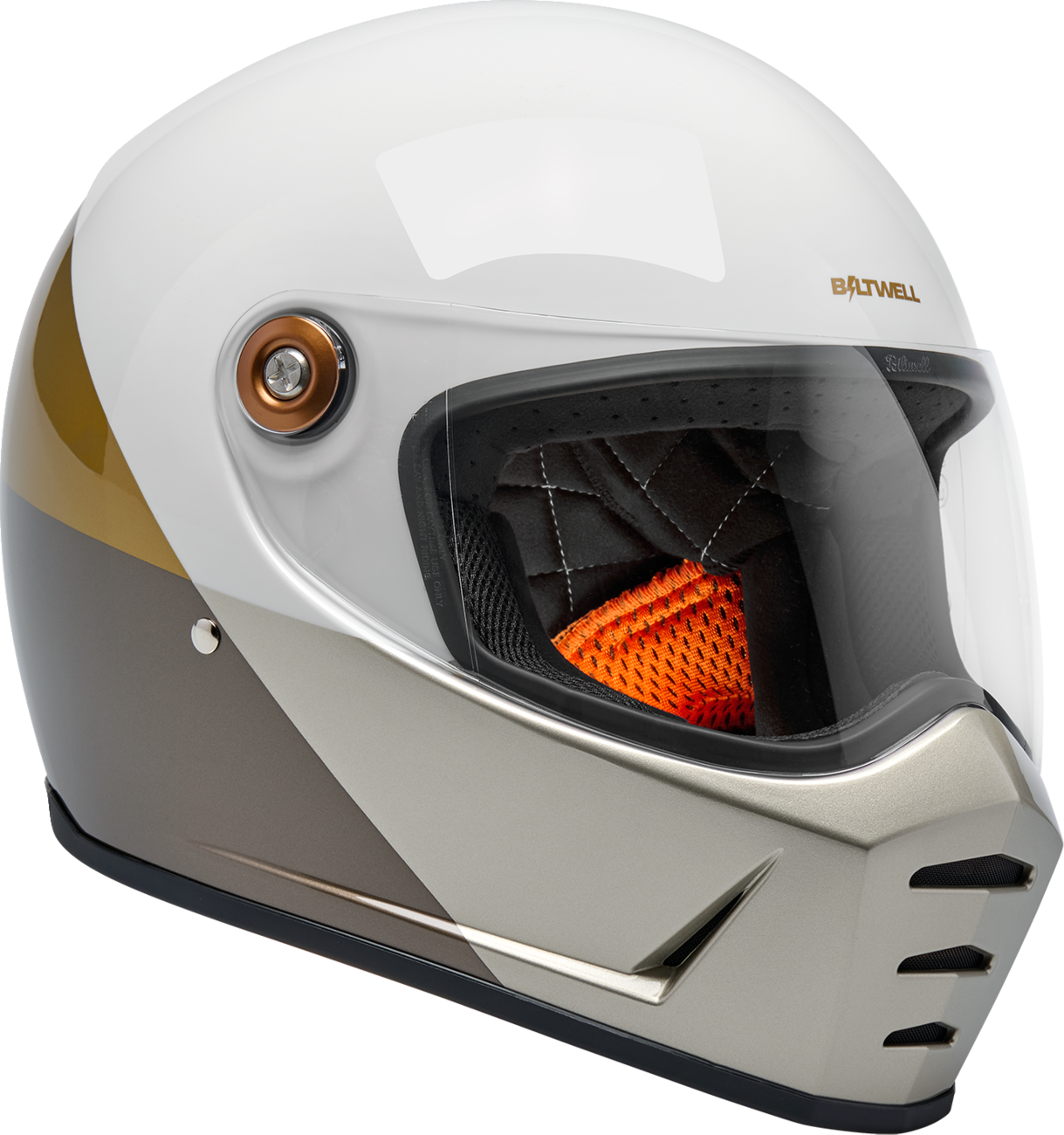 BILTWELL Lane Splitter Helmet - Intersection - Gold/Silver/Bronze - Small 1004-5129-502