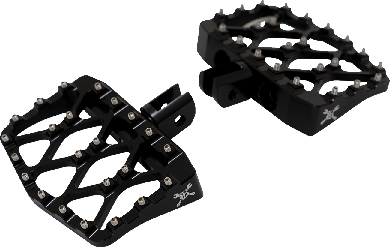 BURLY BRAND MX-Evolution Mini Floorboards - Black - FL/FX B13-1019B
