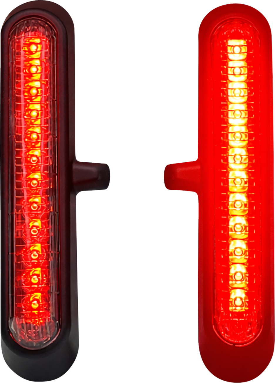 CUSTOM DYNAMICS LED Saddlebag Lights - Red Lens - Matte Black CD-LRST-SB-R