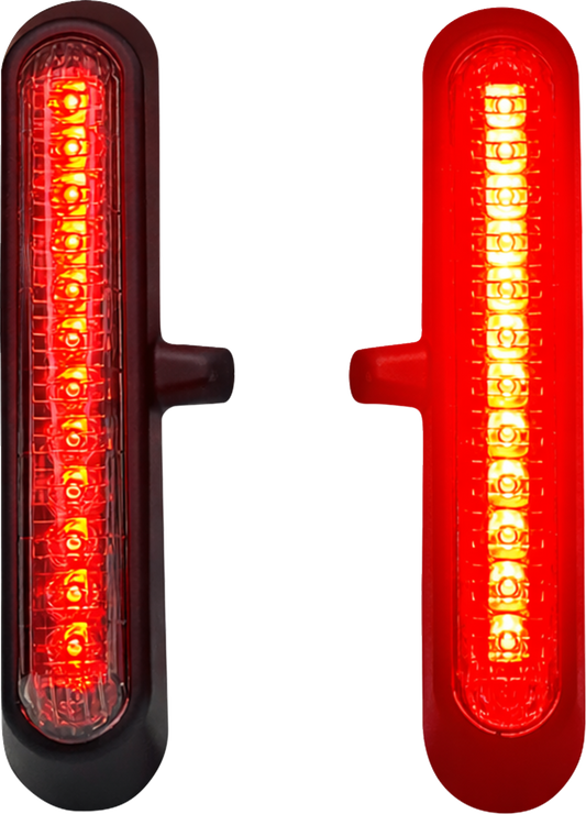 CUSTOM DYNAMICS LED Saddlebag Lights - Red Lens - Matte Black CD-LRST-SB-R