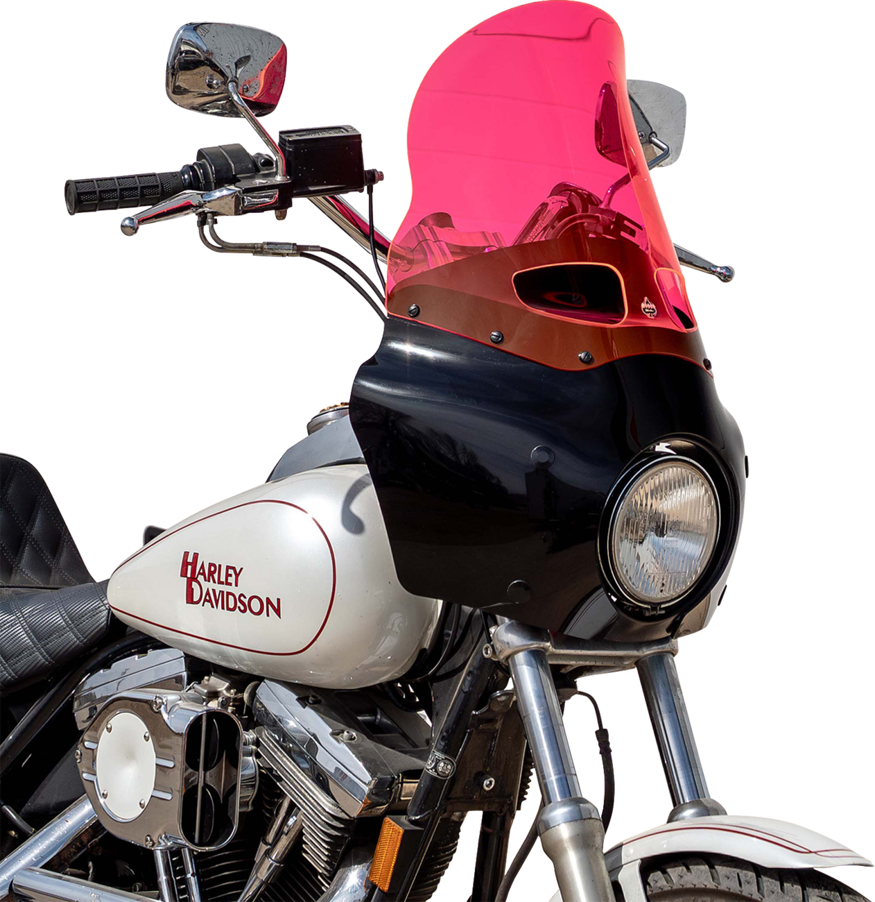 KLOCK WERKS Ice Flare® Windshield - 15" - Pink Ice - Road Warrior Fairing KWW-06-0614