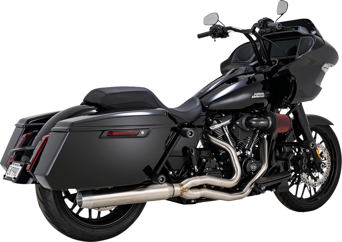VANCE & HINES 2-into-1 Gaslighter Exhaust System with Heat Shields - M8 Touring - Brushed 27346