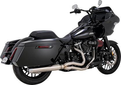 VANCE & HINES 2-into-1 Gaslighter Exhaust System with Heat Shields - M8 Touring - Brushed 27346
