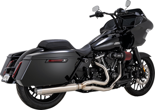 VANCE & HINES 2-into-1 Gaslighter Exhaust System with Heat Shields - M8 Touring - Brushed 27346