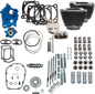 S&S CYCLE Power Pack - Oil Cooled - 550G - Black Granite w/Highlight - Chrome Pushrod Tubes - M8 310-1110D