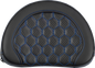SADDLEMEN Contoured Sissy Bar Pad - Honeycomb - Blue Stitch 051319001