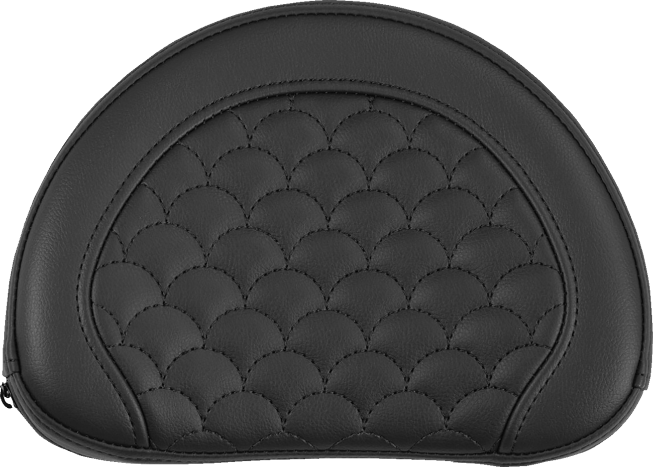 SADDLEMEN Contoured Sissy Bar Pad - Dragon Scale - Black Stitch 051320900
