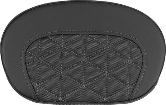 SADDLEMEN Mini Contour Sissy Bar Pad - Tri-Gripper - Gray Stitch 061021102