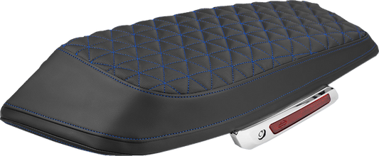 SADDLEMEN Saddlebag Lid Covers - Tri-Gripper - Blue Stitch - FLH/FLT '23-'25 L870-23-21101