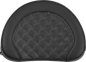 SADDLEMEN Contoured Sissy Bar Pad - Dragon Scale - Gray Stitch 051320902