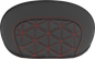 SADDLEMEN Mini Contour Sissy Bar Pad - Tri-Gripper - Red Stitch 061021104