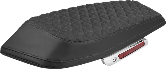 SADDLEMEN Saddlebag Lid Covers - Tri-Gripper - Gray Stitch - FLH/FLT '23-'25 L870-23-21102