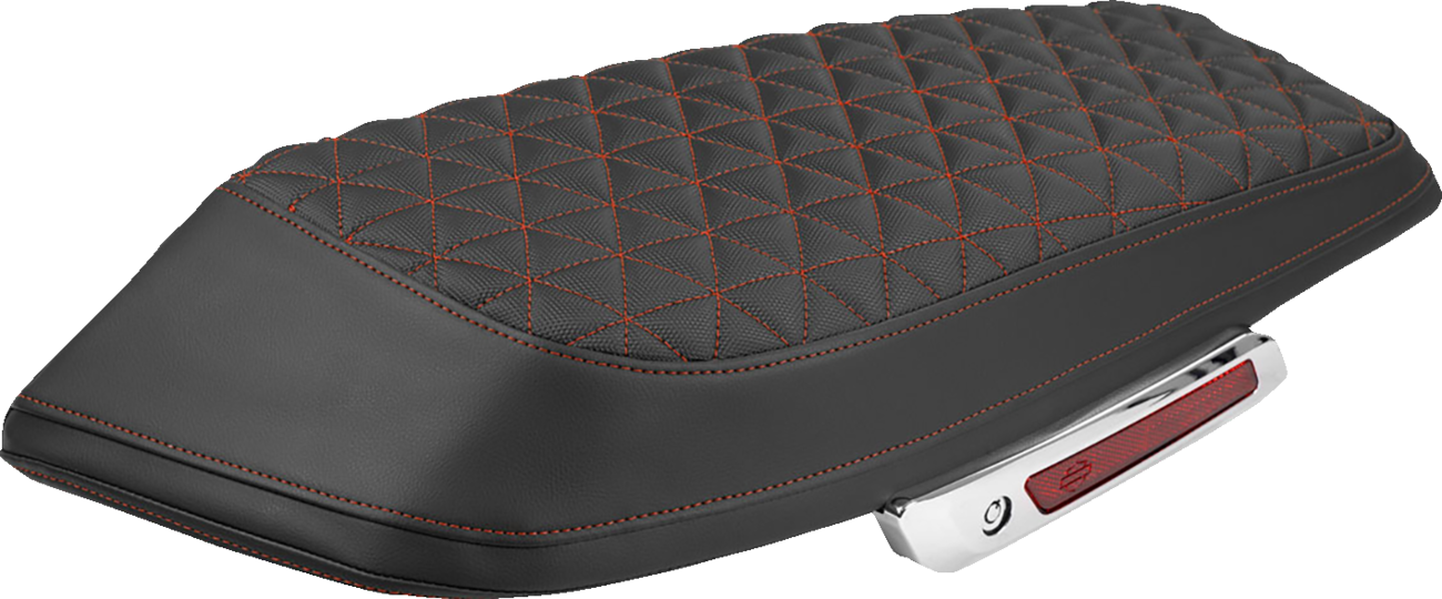 SADDLEMEN Saddlebag Lid Covers - Tri-Gripper - Red Stitch - FLH/FLT '23-'25 L870-23-21104
