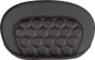 SADDLEMEN Mini Contour Sissy Bar Pad - Honeycomb - Red Stitch 061019004