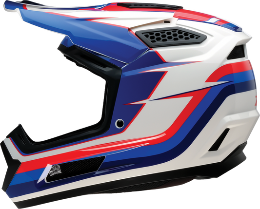 Z1R Dirt Maxx Helmet Vortex - Red/White/Blue, Medium, Part 0110-9723