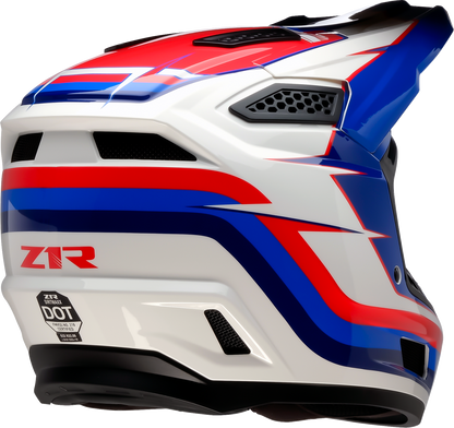 Z1R Dirt Maxx Helmet Vortex - Red/White/Blue, Medium, Part 0110-9723