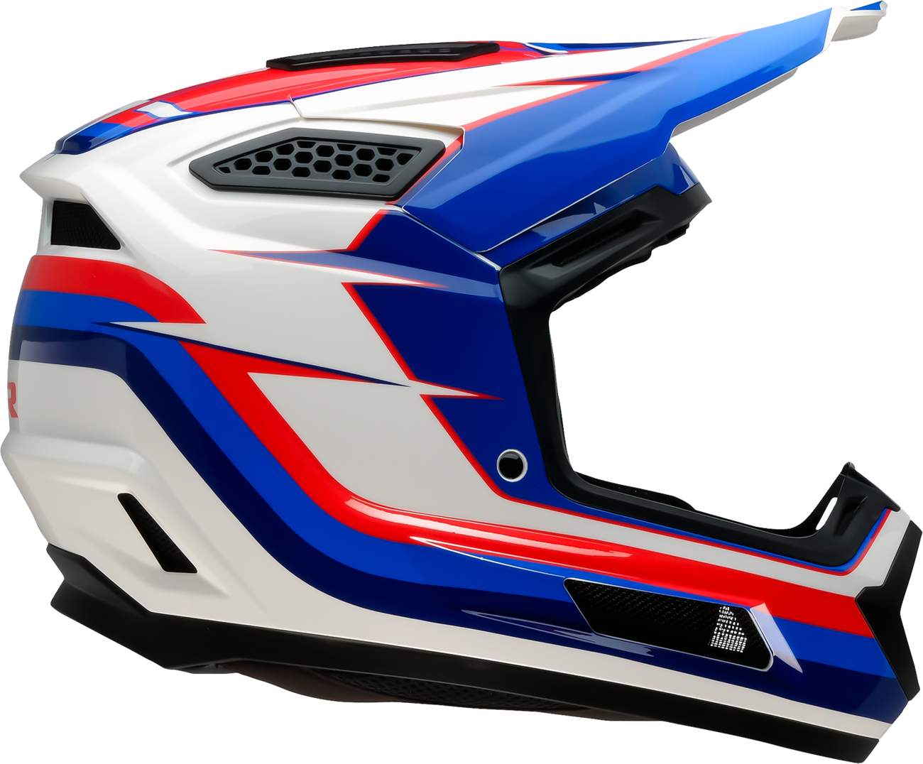 Z1R Dirt Maxx Helmet Vortex - Red/White/Blue, Medium, Part 0110-9723