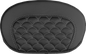 SADDLEMEN Mini Contour Sissy Bar Pad - Dragon Scale - Silver Stitch 061020905